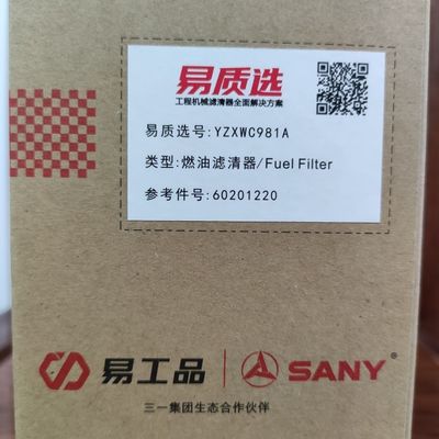60201220 filtr paliwa Sany SY55/SY60/SY85/SY95/SY215/SY305/SY485/SY500 stosuje się do 4JG1/4JJ1/4BG1/6HK1/6WG1